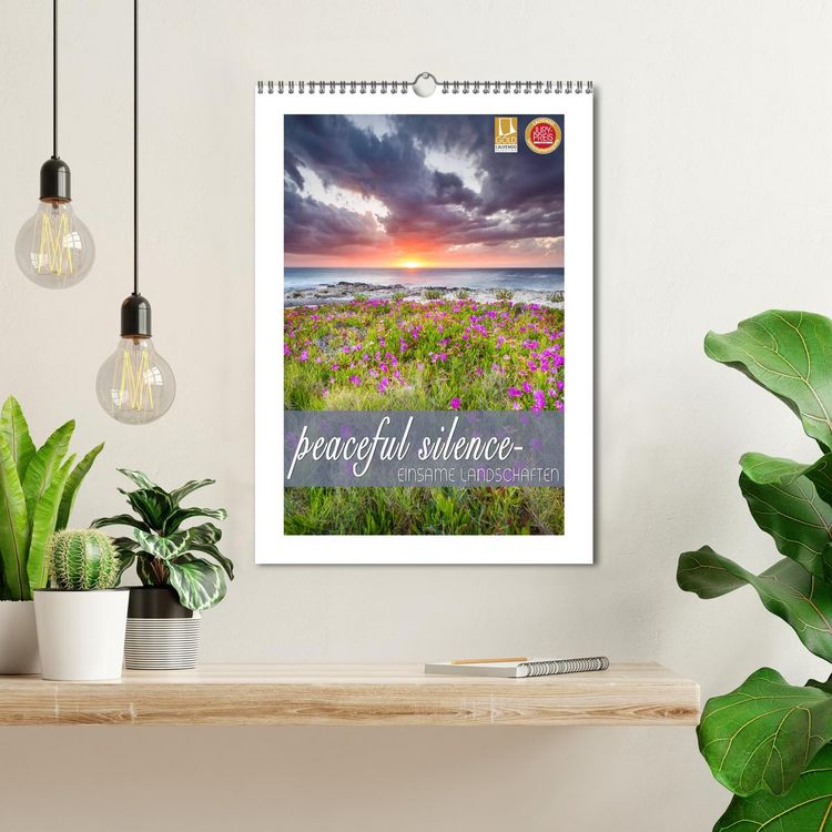 Produktbild: peaceful silence - einsame Landschaften (Wandkalender 2026 DIN A3 hoch), CALVENDO Monatskalender