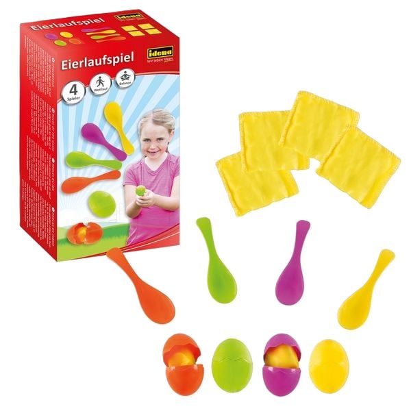 Produktbild: Idena Eierlaufspiel mit Eigelb-Sands&auml;ckchen 12 Teile
