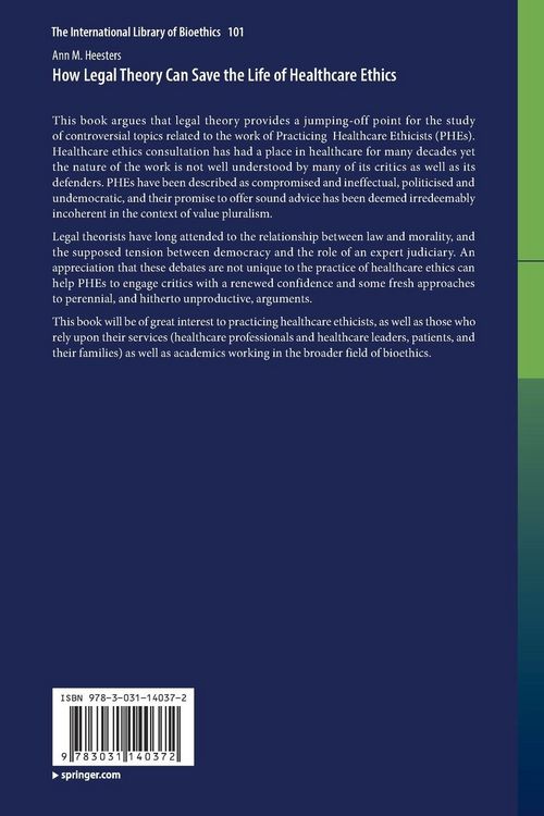 Produktbild: How Legal Theory Can Save the Life of Healthcare Ethics