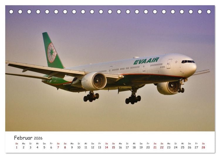 Produktbild: Flugzeuge auf Europas Flugh&auml;fen (Tischkalender 2026 DIN A5 quer), CALVENDO Monatskalender