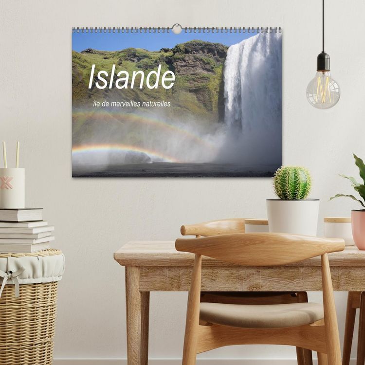 Produktbild: Islande &icirc;le de merveilles naturelles (Calendrier mural 2026 DIN A3 vertical), CALVENDO calendrier mensuel