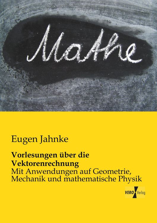Produktbild: Vorlesungen &uuml;ber die Vektorenrechnung