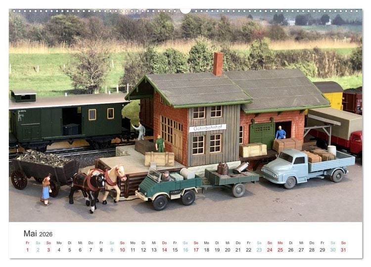 Produktbild: Modellbahnen aus aller Welt - H0, N, Z (Wandkalender 2026 DIN A2 quer), CALVENDO Monatskalender