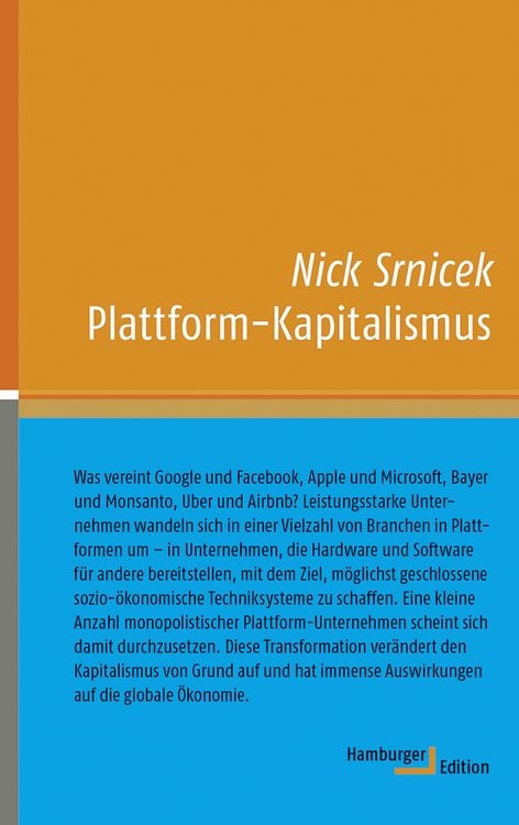 Bild vom Artikel Plattform-Kapitalismus vom Autor Nick Srnicek