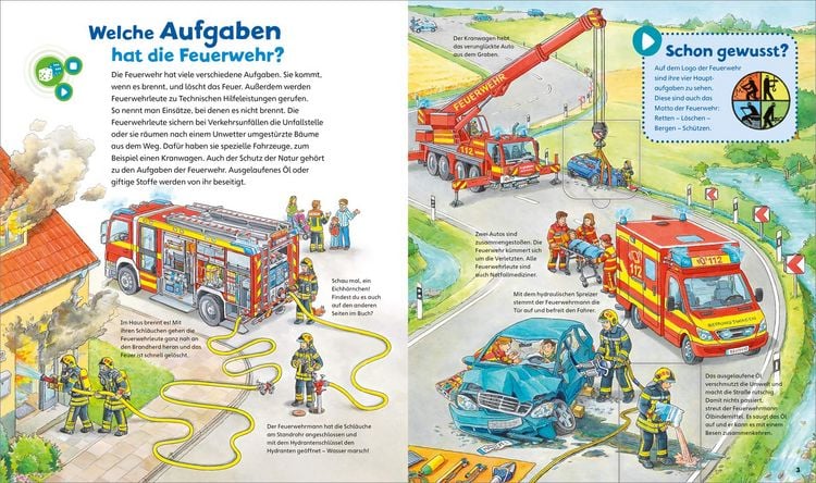 Produktbild: BOOKii&reg; WAS IST WAS Junior Im Einsatz mit der Feuerwehr!