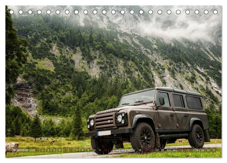 Produktbild: Mit dem 4x4 durch Europa (Tischkalender 2026 DIN A5 quer), CALVENDO Monatskalender