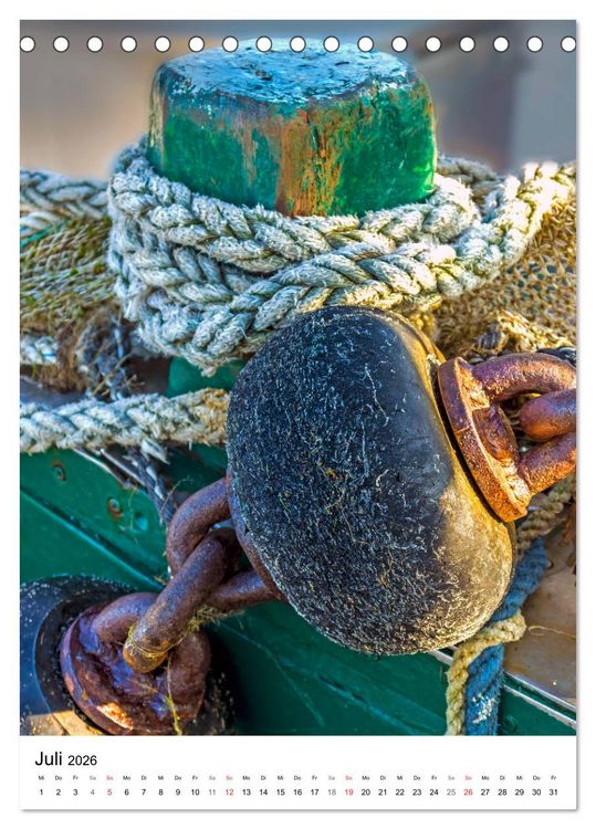 Produktbild: GREETSIEL Rund um den Hafen (Tischkalender 2026 DIN A5 hoch), CALVENDO Monatskalender