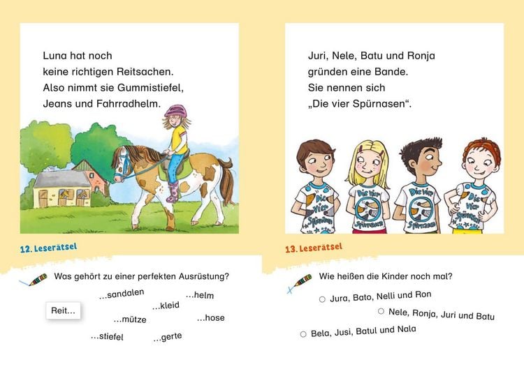 Produktbild: Duden Leseprofi &ndash; Witzige Leser&auml;tsel zum Schulstart &ndash; Pferde und Freundschaft, 1. Klasse