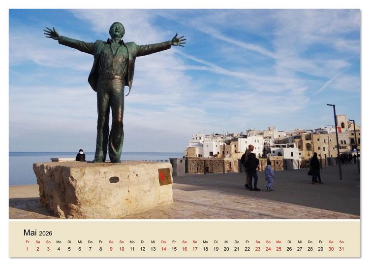 Produktbild: Apulien ... der S&uuml;den Italiens (Wandkalender 2026 DIN A4 quer), CALVENDO Monatskalender