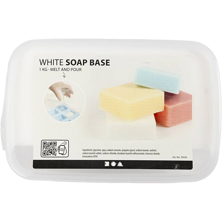 Produktbild: Creativ Company Seifenbasis, Kristallform f&uuml;r Gie&szlig;seife, Wei&szlig;, 1 kg