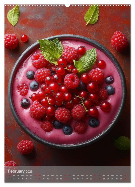 Produktbild: Smoothie Bowl Bliss (Wall Calendar 2026 DIN A2 portrait), CALVENDO 12 Month Wall Calendar