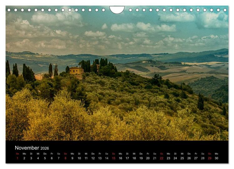 Produktbild: Bella Italia &ndash; Impressionen aus der Toskana und Ligurien (Wandkalender 2026 DIN A4 quer), CALVENDO Monatskalender