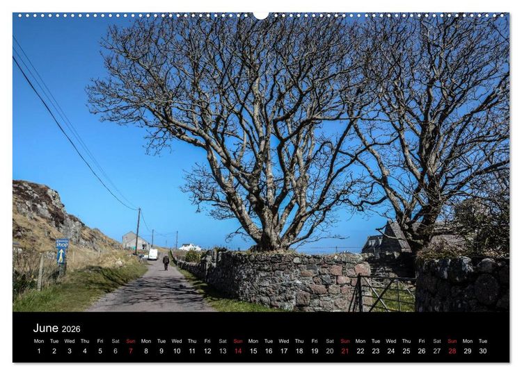 Produktbild: Iona Scotland's Mystical Isle (High Quality Premium Wall Calendar 2026 DIN A2 landscape),CALVENDO 12 Month Wall Calendar