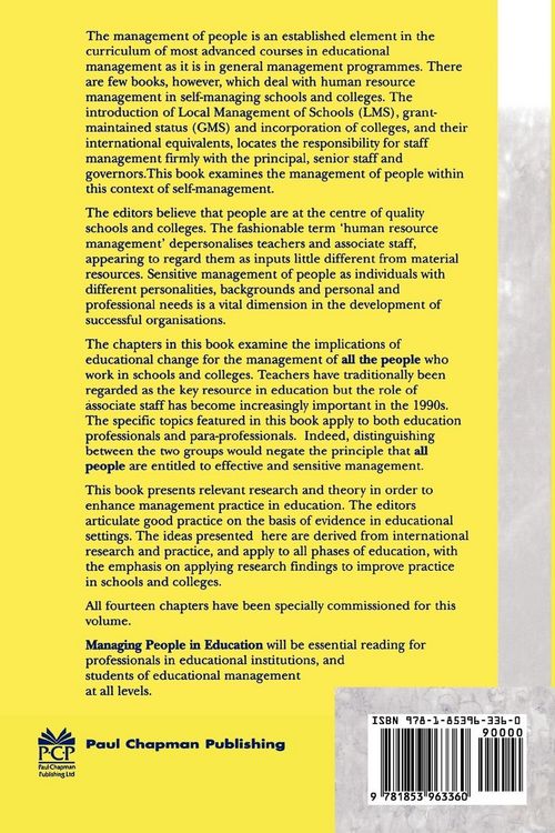 Produktbild: Managing People in Education