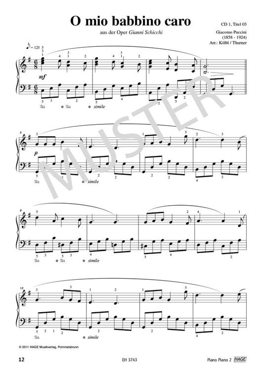 Produktbild: Piano Piano 2 mittelschwer + 4 CDs