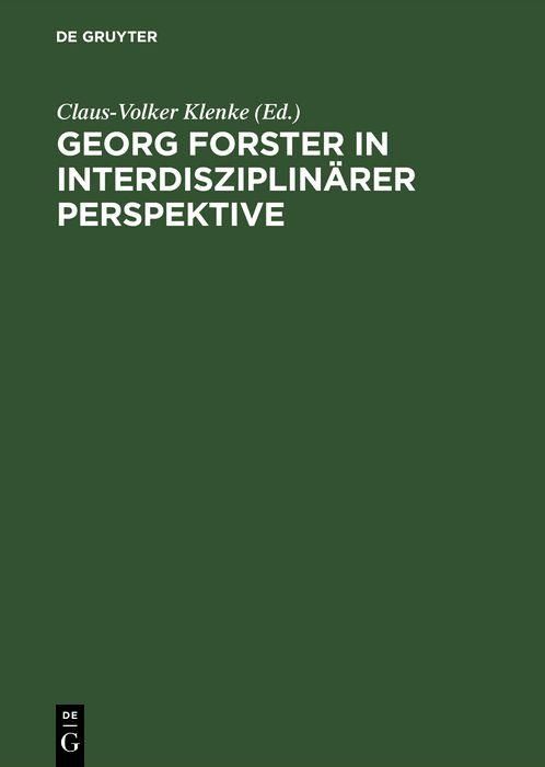 Produktbild: Georg Forster in interdisziplin&auml;rer Perspektive