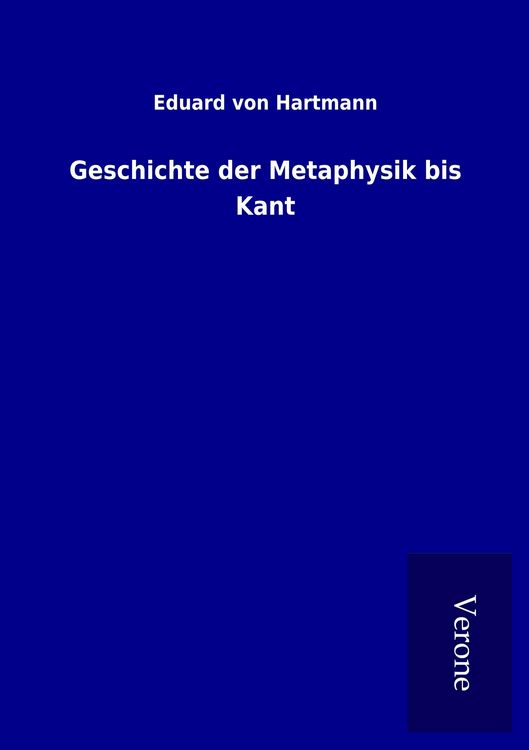 Produktbild: Geschichte der Metaphysik bis Kant