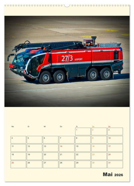Produktbild: Feuerwehr - der Kalender (Wandkalender 2026 DIN A2 hoch), CALVENDO Monatskalender