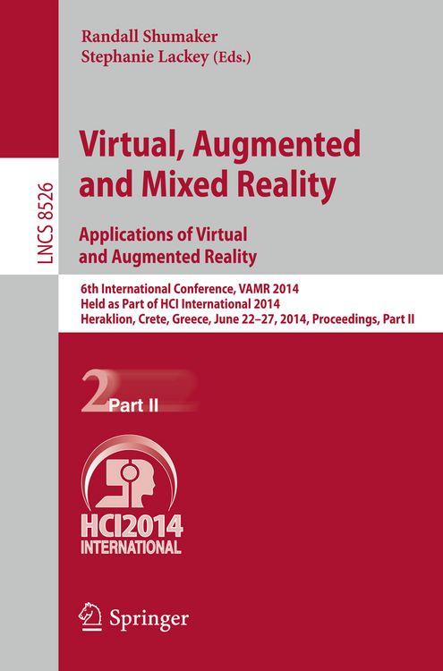 Produktbild: Virtual, Augmented and Mixed Reality: Applications of Virtual and Augmented Reality