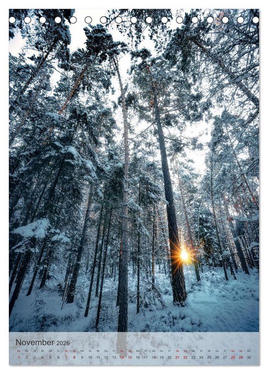 Produktbild: Winter Spaziergang (Tischkalender 2026 DIN A5 hoch), CALVENDO Monatskalender