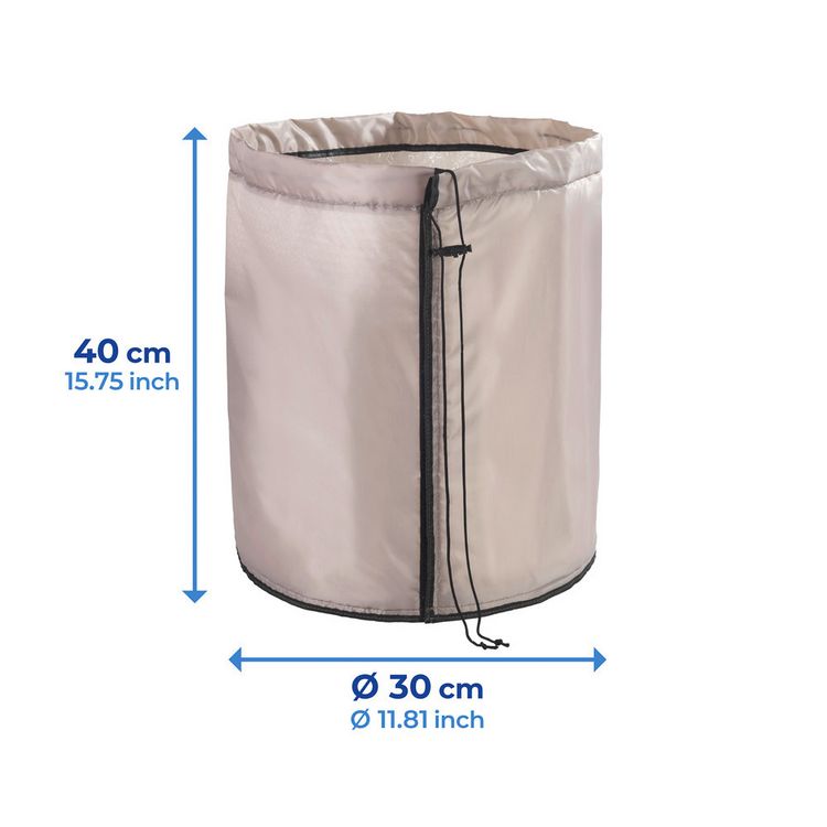 Produktbild: Pflanztopf-Sack 30x40cm, beige, 28L, Polyester, 2er Set, extra dicke Bodenplatte f&uuml;r Isolierung
