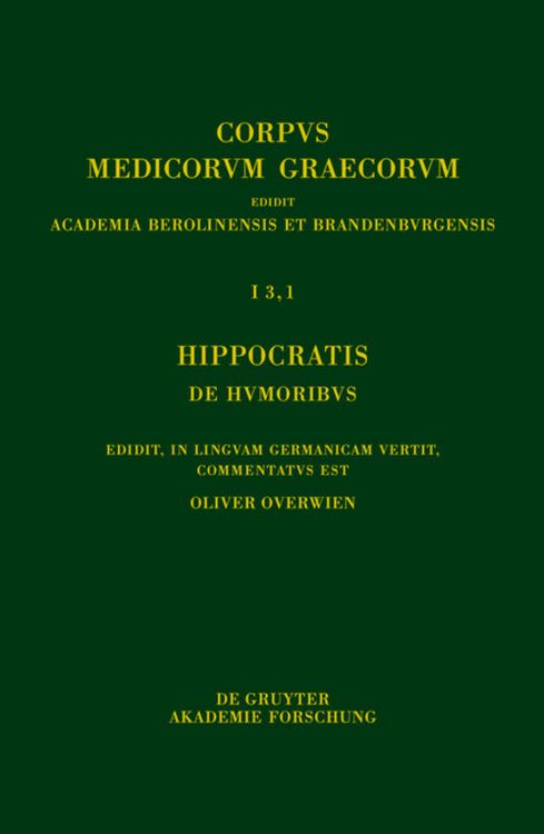 Produktbild: Hippocratis De humoribus