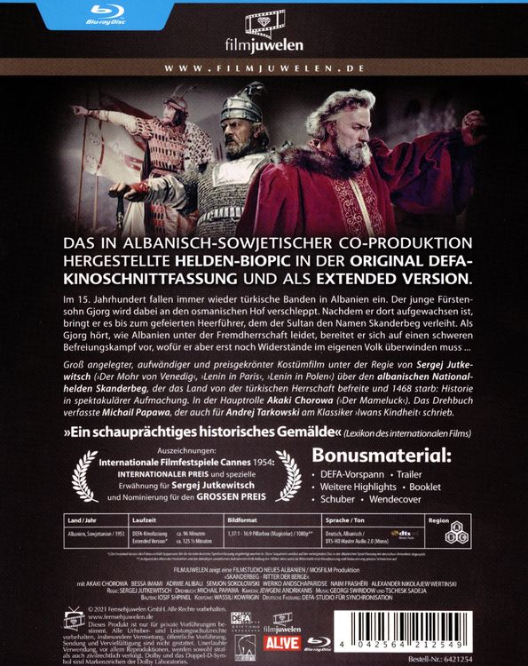 Produktbild: Skanderbeg - Ritter der Berge (Extended Edition) (DEFA Filmjuwelen)