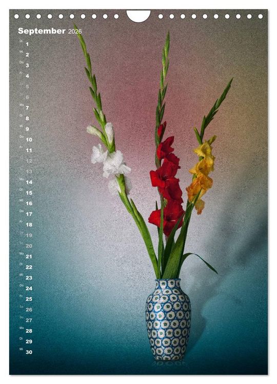 Produktbild: Blumenschmuck in Bunzlau Keramik (Wandkalender 2026 DIN A4 hoch), CALVENDO Monatskalender