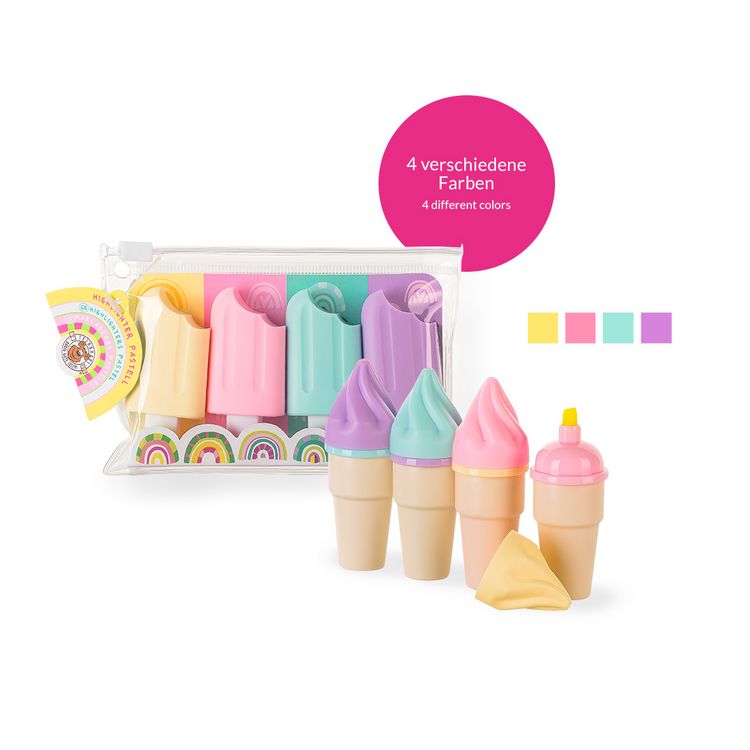 Produktbild: Good Feelings Eis-Highlighter Pastell 4er Set, sortiert
