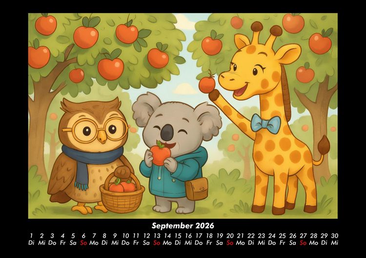 Produktbild: Ollie, Kiki & Nala - Fest der Freundschaft 2026 Fotokalender DIN A3