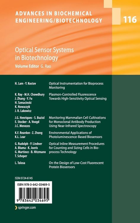 Produktbild: Optical Sensor Systems in Biotechnology