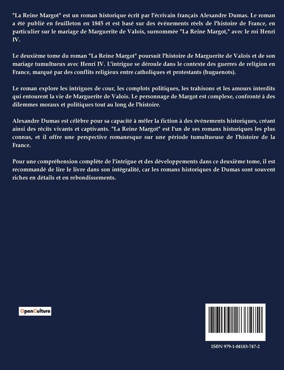 Produktbild: La Reine Margot