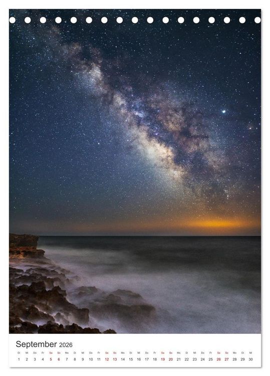 Produktbild: Milchstra&szlig;e - Unsere faszinierende Galaxie. (Tischkalender 2026 DIN A5 hoch), CALVENDO Monatskalender
