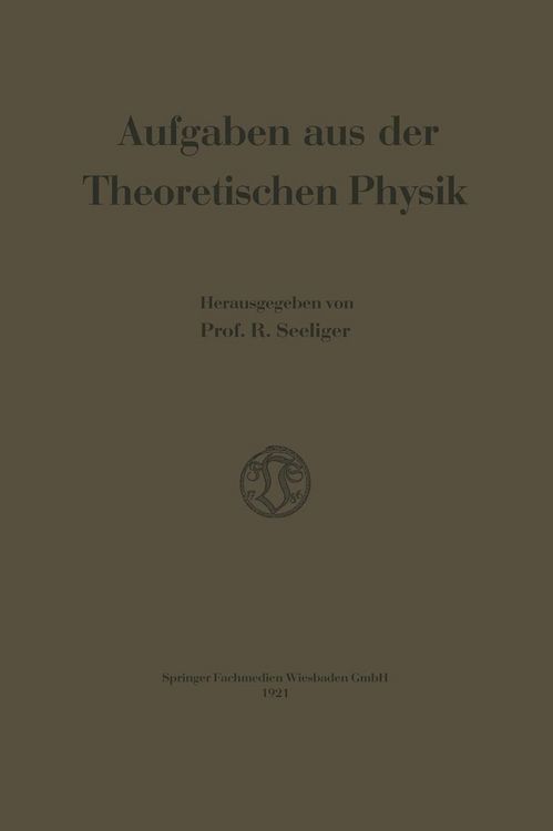 Produktbild: Aufgaben aus der Theoretischen Physik