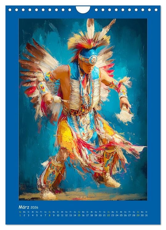 Produktbild: Omaha-Tanz. Grastanz der amerikanischen Ureinwohner (Wandkalender 2026 DIN A4 hoch), CALVENDO Monatskalender