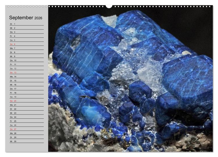 Produktbild: Minerale. Kristalle und Edelsteine (Wandkalender 2026 DIN A2 quer), CALVENDO Monatskalender