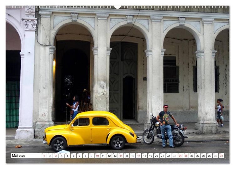 Produktbild: RENAULT 4CV - Frankreichs K&auml;fer auf Kuba (Wandkalender 2026 DIN A2 quer), CALVENDO Monatskalender