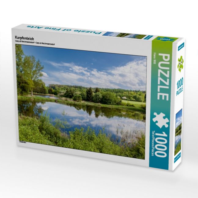 Produktbild: CALVENDO Puzzle Karpfenteich 1000 Teile Puzzle quer | 1000 Teile Lege-Gr&ouml;&szlig;e 64 &times; 48 cm Foto-Puzzle f&uuml;r gl&uuml;ckliche Stunden