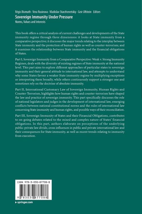 Produktbild: Sovereign Immunity Under Pressure
