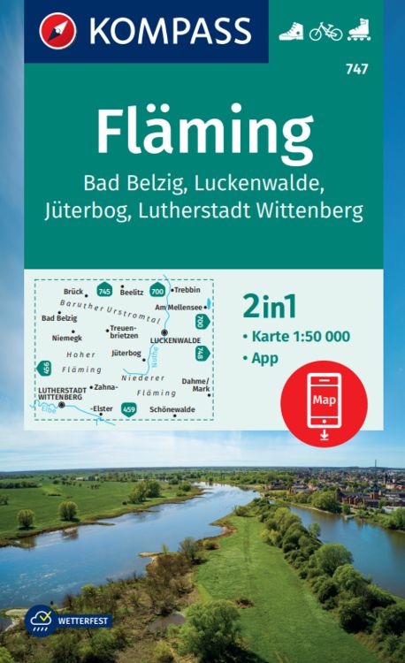 Produktbild: KOMPASS Wanderkarte Fl&auml;ming 747