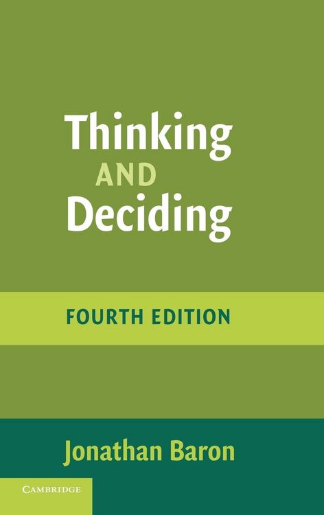 Produktbild: Thinking & Deciding 4/e