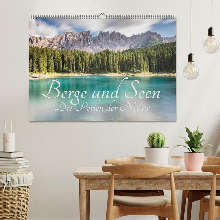Produktbild: Berge und Seen - Die Perlen der Natur (Wandkalender 2026 DIN A2 quer), CALVENDO Monatskalender