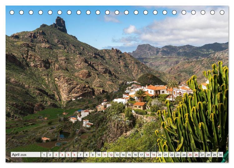 Produktbild: Landschaften der Kanarischen Inseln. (Tischkalender 2026 DIN A5 quer), CALVENDO Monatskalender