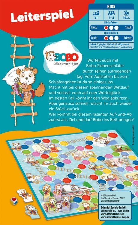 Produktbild: Bobo Siebenschl&auml;fer, Leiterspiel