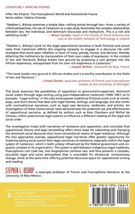 Produktbild: Legal Oppositional Narrative