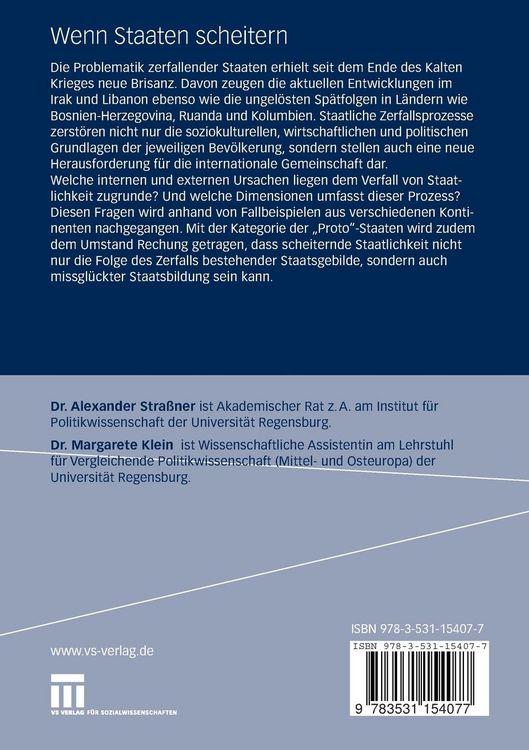 Produktbild: Wenn Staaten scheitern