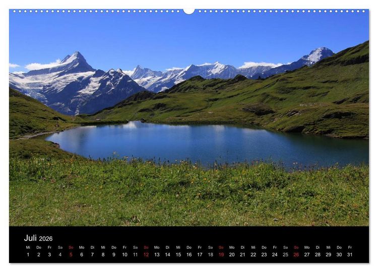 Produktbild: Berner Oberland (Wandkalender 2026 DIN A2 quer), CALVENDO Monatskalender