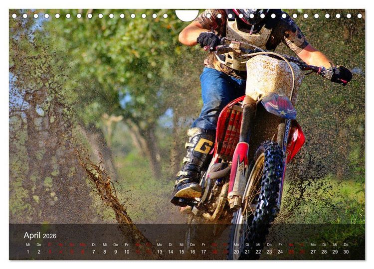 Produktbild: Motocross - Adrenalin pur (Wandkalender 2026 DIN A4 quer), CALVENDO Monatskalender