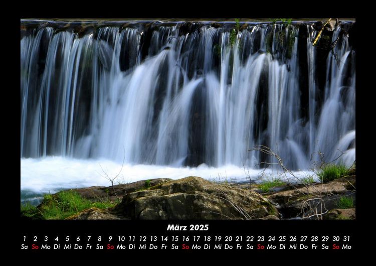 Produktbild: Wasserf&auml;lle 2025 Fotokalender DIN A3