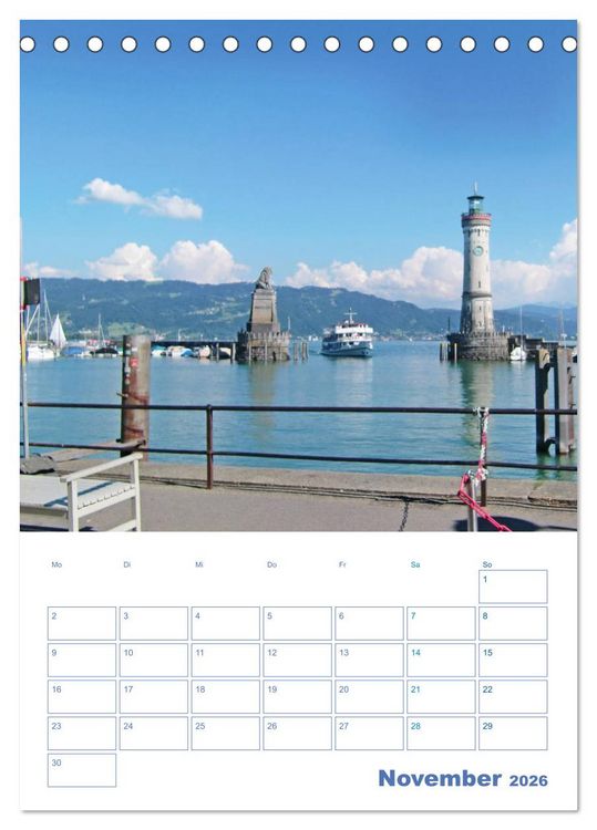 Produktbild: Lindau. Die Gl&uuml;cksfinder-Insel (Tischkalender 2026 DIN A5 hoch), CALVENDO Monatskalender